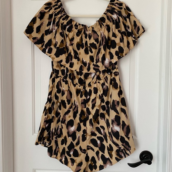 Shein Curve Off shoulder Romper